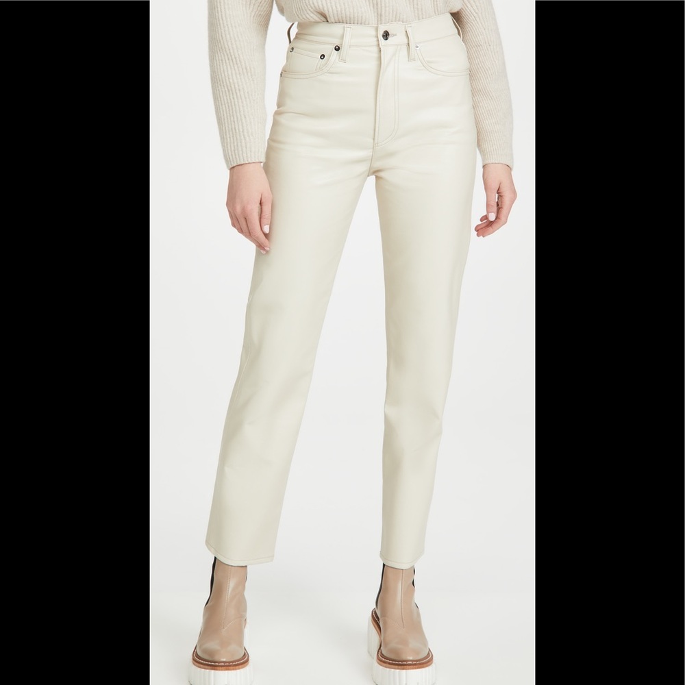 Agolde 90’s recycled leather pants size 25 powder